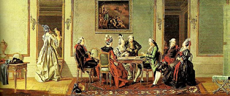 the game of cards, unknow artist